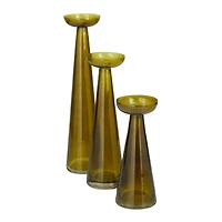 The Novogratz Green Contemporary Candle Holder Set