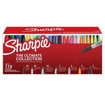 Sharpie® Ultimate Collection Mixed 115 Piece Permanent Markers