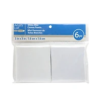 6 Pack 3" x 3" Mini Canvas Panels by Artist's Loft™ Necessities