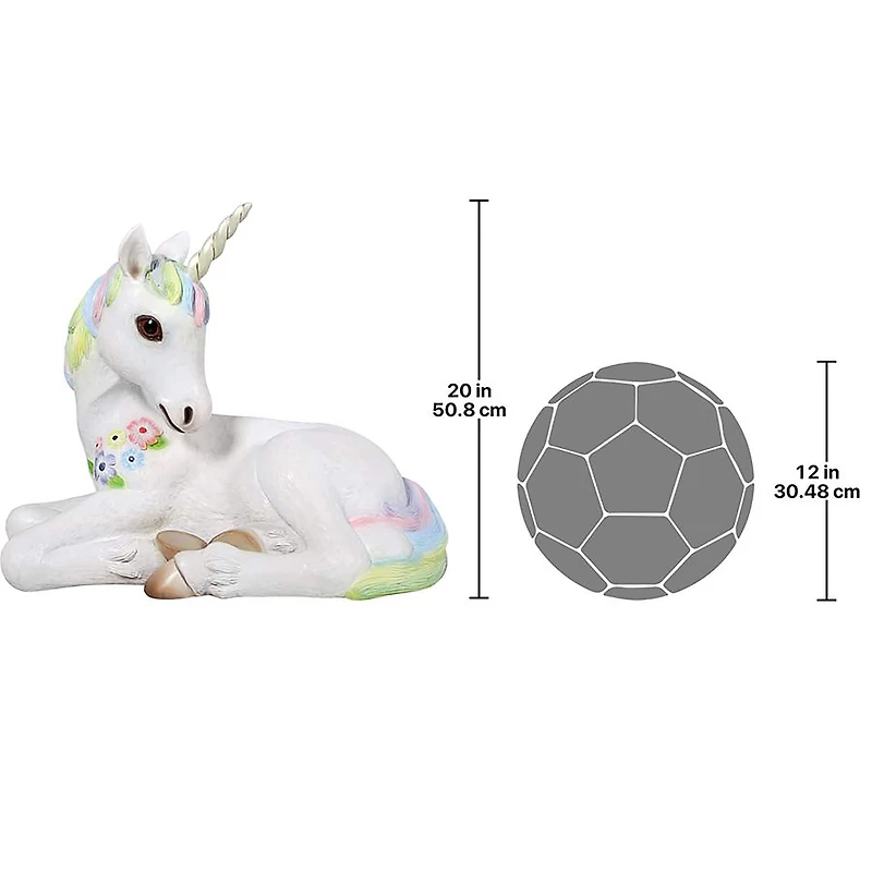 Design Toscano 2.2ft. Sparkle the Mystical Magical Resting Unicorn Statue