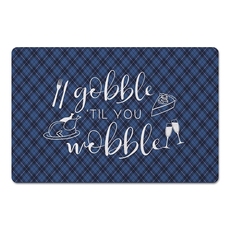 Gobble 'Til You Wobble Floor Mat