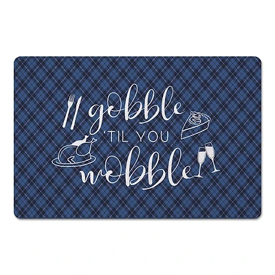 Gobble 'Til You Wobble Floor Mat