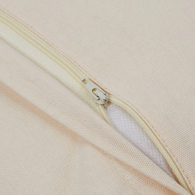 Hello Honey® Brown & Natural Swiss Cross Cotton Wool Throw Pillow