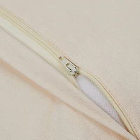 Hello Honey® Brown & Natural Swiss Cross Cotton Wool Throw Pillow