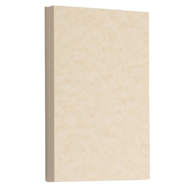 JAM Paper Natural 3.5" x 4.87" Blank Flat Parchment Note Cards, 50ct.