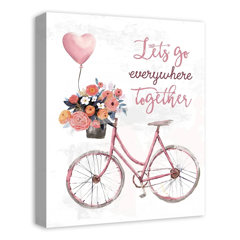 Let's Go Everywhere Together Canvas Wall Art