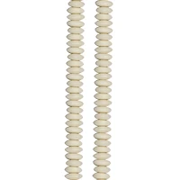 12 Pack: Natural White Bone Rondelle Beads by Bead Landing®