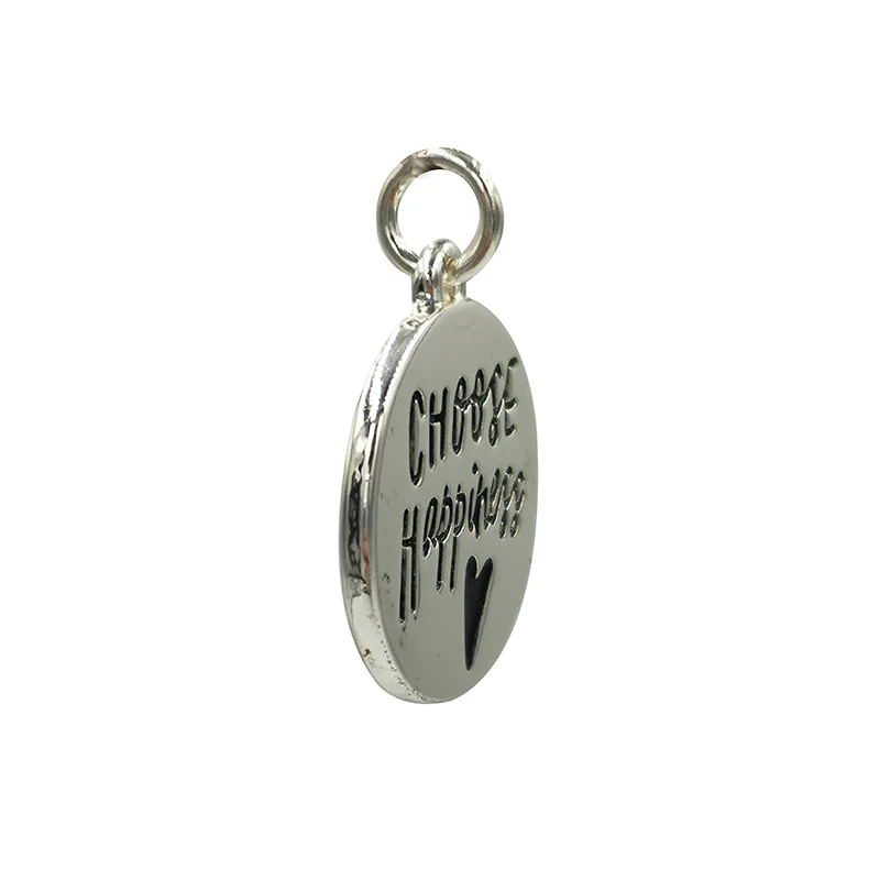 Charmalong™ Silver Plated Choose Happiness Charm by Bead Landing™