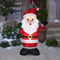 4ft. Airblown® Inflatable Greeting Santa