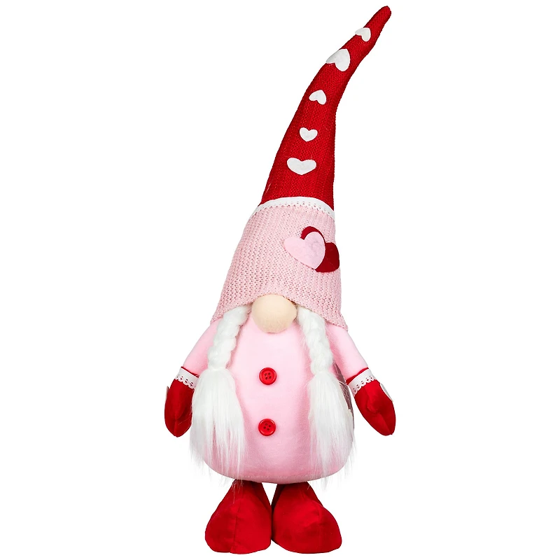 23" Gnomes with Knitted Hats Valentine's Day Decoration Set