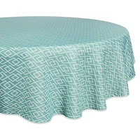 DII® 60" Round Aqua Diamond Outdoor Tablecloth