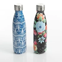 Gibson Home 16oz. Floral Garden Thermal Bottle Set