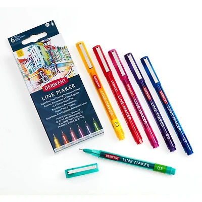 Derwent® 6 Color Line Maker Set
