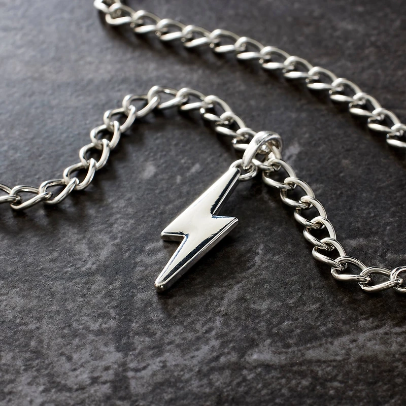 Silver Metal Lightning Bolt Pendant by Bead Landing™
