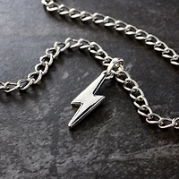 Silver Metal Lightning Bolt Pendant by Bead Landing™