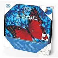 Diamond Dotz® Intermediate Flutter by Red with Frame Diamond Painting Kit