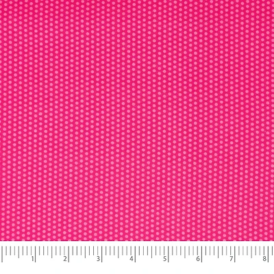SINGER Raspberry Rockin Roses Tonal Dot Print Cotton Fabric