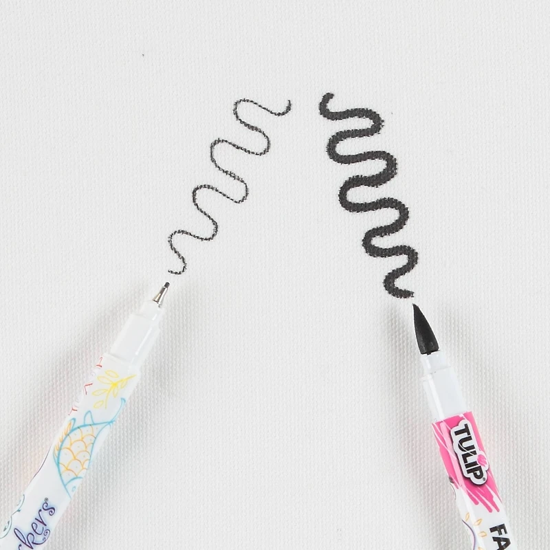 Tulip® Dual Tip Permanent Fabric Markers®, Set of 14