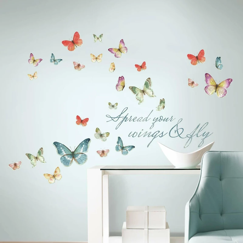 RoomMates Butterfly Wings Peel & Stick Giant Wall Decals