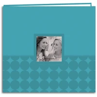 Pioneer® Aqua Embossed Post Bound Frame Photo Album