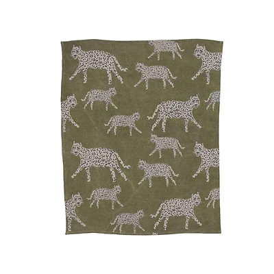 Hello Honey® Jaguar Print Recycled Cotton Blend Baby Blanket