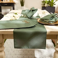 DII® 72" Tonal Lattice Print Outdoor Table Runner