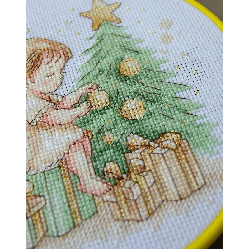 Abris Art Little Christmas Angel Cross Stitch Kit