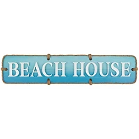 Blue Beach House Wooden Wall Sign Décor