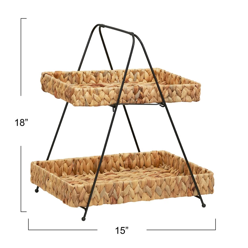 Household Essentials 2-Tier Basket Tray
