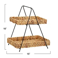 Household Essentials 2-Tier Basket Tray