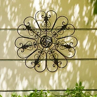 Glitzhome® 23.75" Traditional Iron Scroll Wall Décor