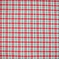 Feldman Red & Ivory Homespun Plaid Cotton Fabric