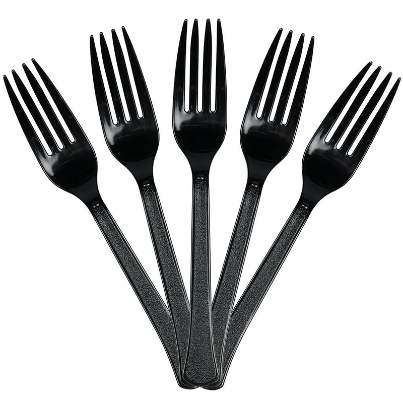 JAM Paper Premium Utensils Plastic Forks Party Pack