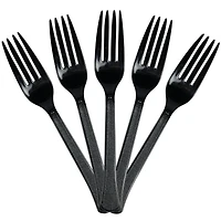 JAM Paper Premium Utensils Plastic Forks Party Pack