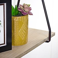 Rustic Hanging Wall Shelves Set