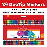 Faber-Castell 24 Piece DuoTip Washable Markers