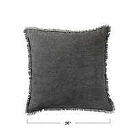 Hello Honey® Stonewashed Linen Pillow with Fringe