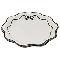 9" Scalloped Bow Paper Dinner Plates, 8ct. by Celebrate It™