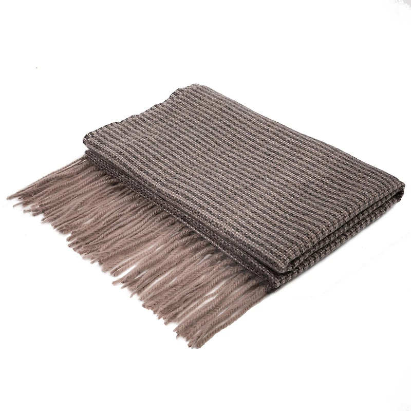 Glitzhome® 73" Gray Scarf with Tassels