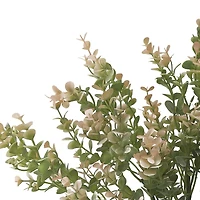 17" Pink Cream & Green Eucalyptus Leaf Bush by Ashland®