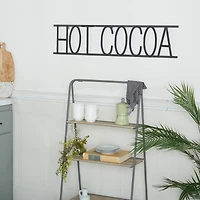 Black Iron Modern Hot Cocoa Wall Décor