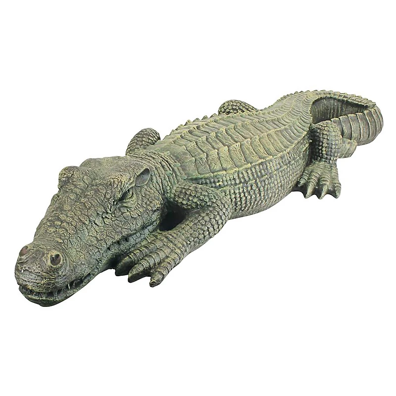 Design Toscano 37" The Swamp Beast Crocodile Garden Statue