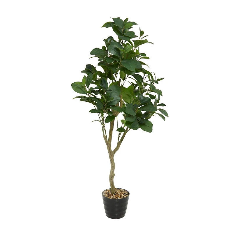 45" Green Vinyl Contemporary Potted Artificial Tree