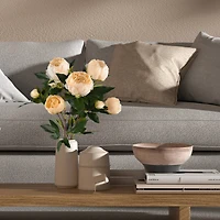 Artificial Beige Peony Spray
