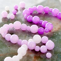 Purple Ombre Glass Round Beads by Bead Landing™