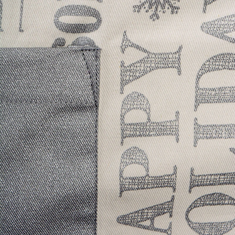 DII® Silver Christmas Collage Chef Apron