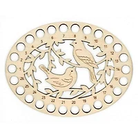 MP Studia OP-055 Birds and Tree Plywood Thread Organizer