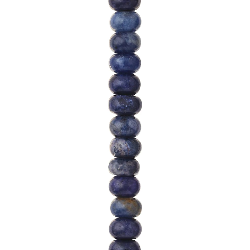 Blue Sodalite Rondelle Beads, 6mm by Bead Landing™