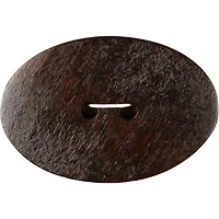 Organic Elements 1 3/4" Brown Oval Wood Button