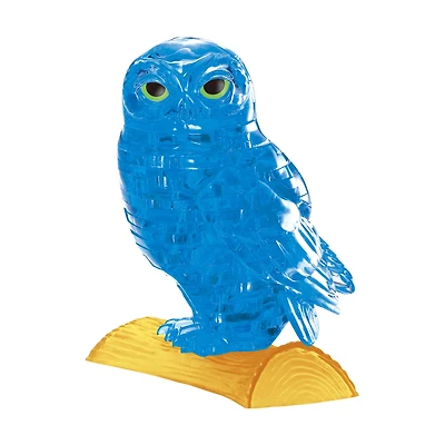 3D Crystal Puzzle - Owl (Blue): 42 Pcs